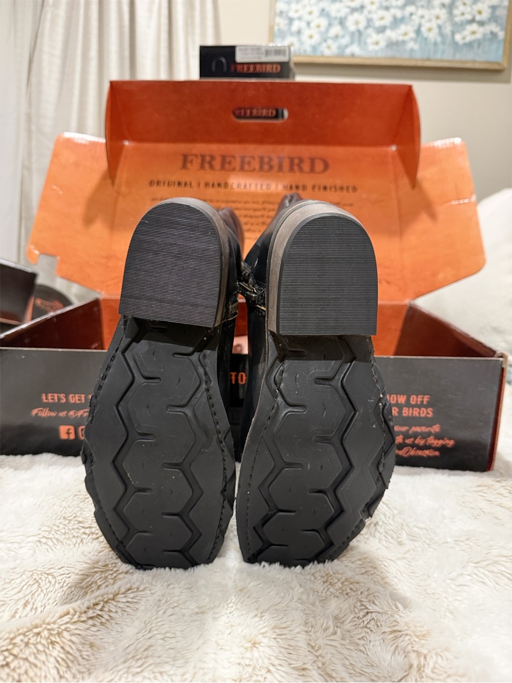 FREEBIRD Wagner Black Leather Tall Harness Boots Size 8 NIB $295 - Picture 5 of 6